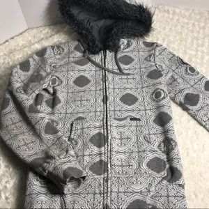 VOLCOM carnival 🎡 grey full zip hoodie XS